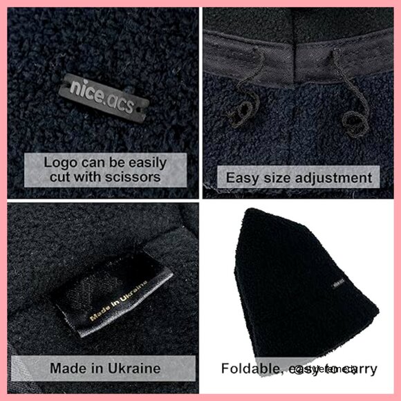 Faux Fur Sherpa Bucket Hat with Wool Blend, Adjustable Drawstring main image 6